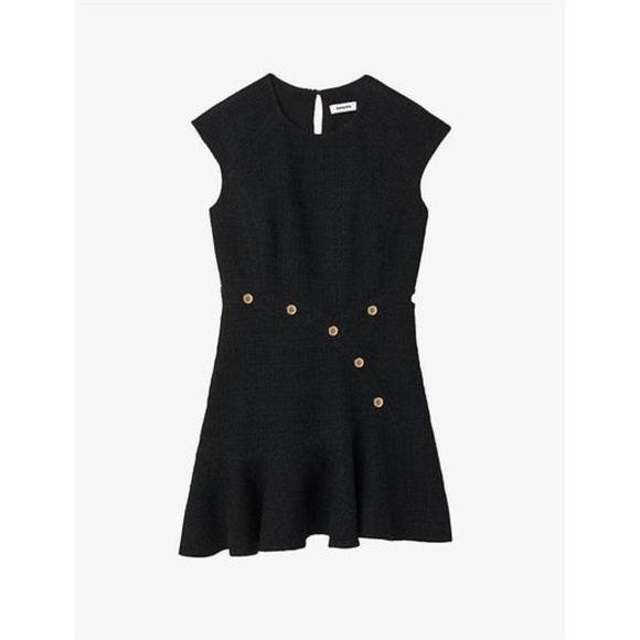 sandro asymmetric dress - Picture 1 of 6